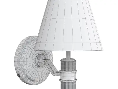  Rigdon Single Sconce Low-poly 3D model