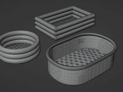 Inflatable pools 3D Model Pack