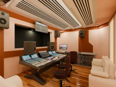 Recording Studio - Low Poly - Game Ready - PBR