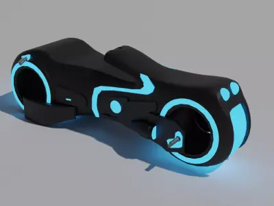 Tron Moto - Low poly Low-poly 3D model