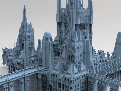 King Stephan Castle 1 3D model