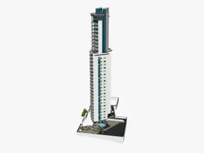 Waterfront On Main Low-poly 3D model
