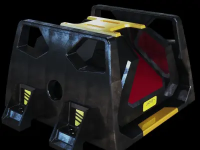 Scifi device space box  3D model