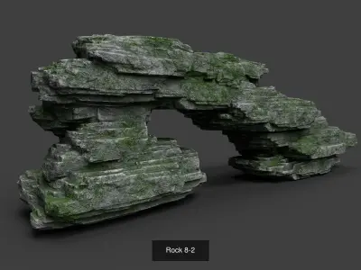 Rock Collection 008 3D Model Pack
