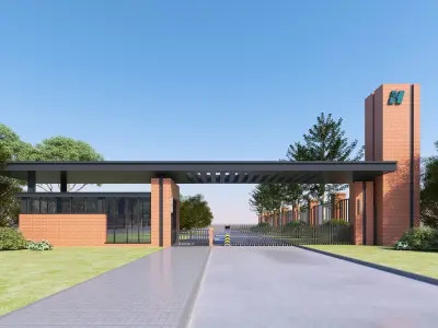 Security guard booth 03 Low-poly 3D model