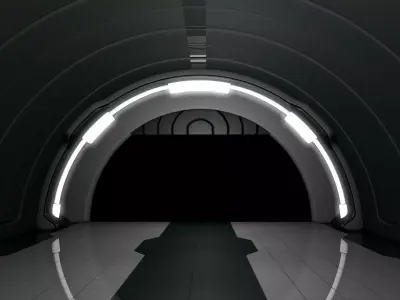 Sci Fi Corridor Tunnel  3D model
