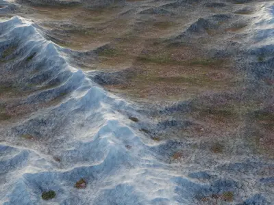 -Mountains Terrain V2- 3D model