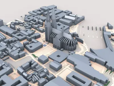 Cologne Cathedral Germany 3D model