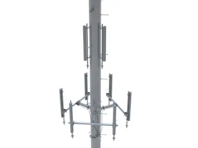 Telecommunication Tower 01 3D model