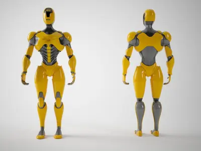 ANDROID CYBER ROBOT 3D model