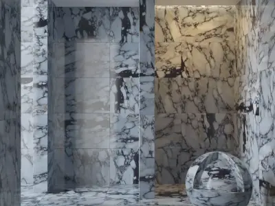 Marble wall 66 3D model