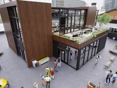 Comercial office 3D model