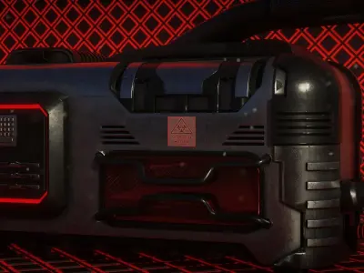 Sci-fi Crate 3D model get