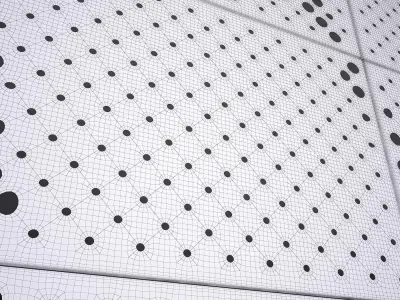 perforated metal panel N22 3D model