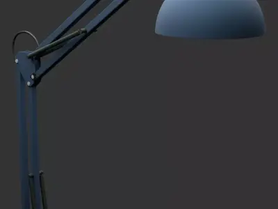 Industrial Lamp 3D model 8