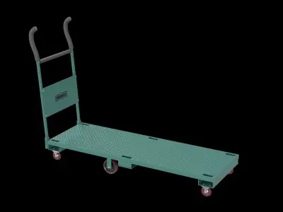 Freight roughneck light green Low-poly 3D model