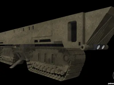 Star Wars Sandcrawler Exterior Diorama for action figures 3D print model