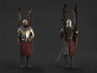 Polish Hussar 3D model