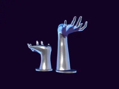 Hand mannequin for jewelry 3D print model