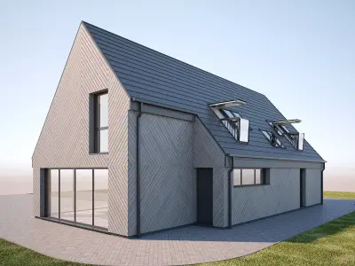 Scandinavian House 3D model purchase