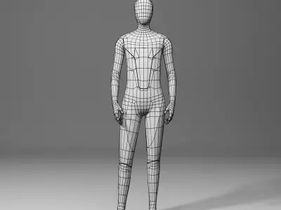 Tesla Bot Low Poly Low-poly 3D model