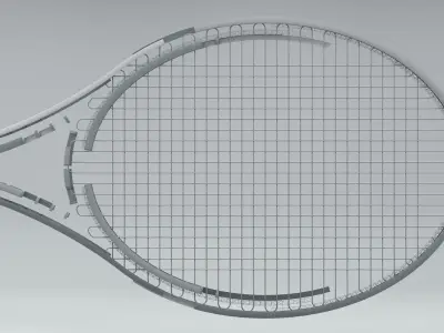 Tennis Racquet Architectural Space 3D model
