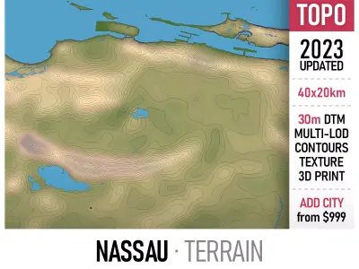 Nassau Low-poly 3D model