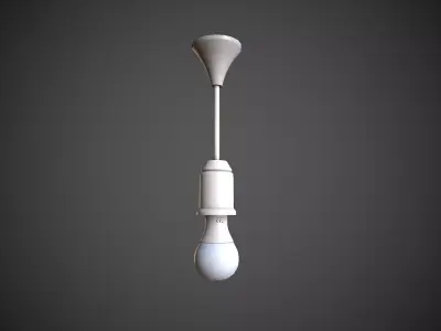 Bulb Holder  Low-poly 3D model