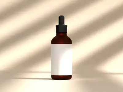 Cosmetic Dropper Bottle 01  3D model