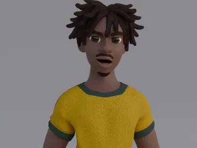 FRANK STYLIZED RIG Free 3D model