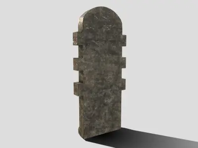 Generic Castle Window Low-poly 3D model