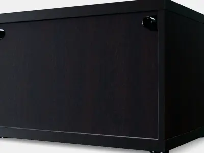 BESTA Shelf unit with glass door 7 Low-poly 3D model