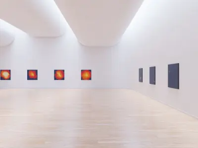 Art Museum Gallery Interior 19  Low-poly 3D model