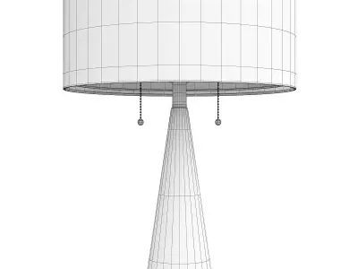 Adesso Tapered Glass Laura Table Lamp Low-poly 3D model