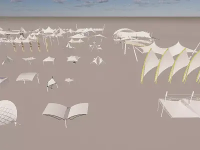 Tensile Structures Collection -A12 3D model