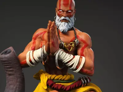 Dhalsim Street Fighter 6 3D Print Model STL 3D print model 3D print model