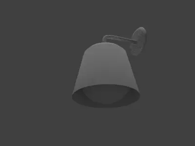 Modest Sconce Free low-poly 3D model