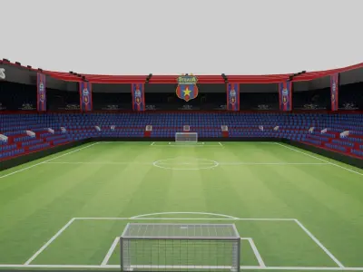 Steaua Bukres Football Stadium 3D model
