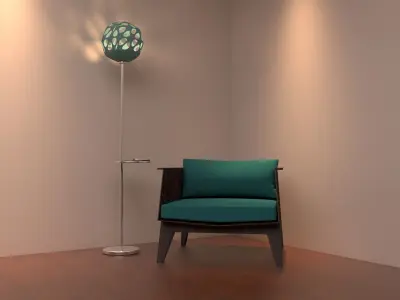 Floor lamps - 11 types  3D model