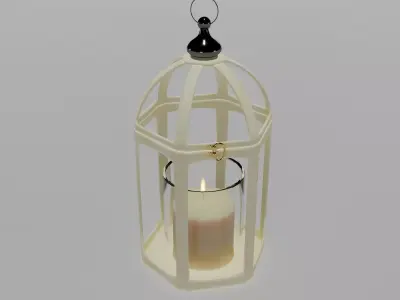 candle lantern 3D model  3D model