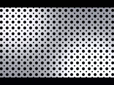 Perforated panel with 24 percent opening 25O143 3D model