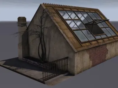 Atelier in the attic 3D model