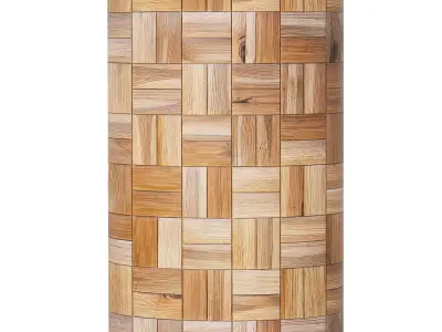 Vintage Parquet Supreme - Procedural PBR Wood Floor Texture Low-poly 3D model