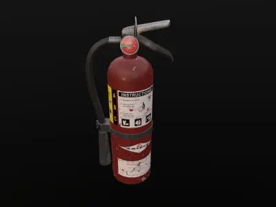 Fire Extinguisher Free low-poly 3D model
