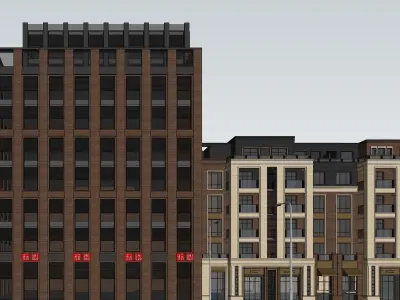 HANSEN Modern Building Low-poly 3D model