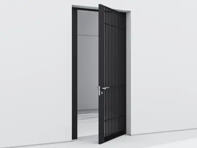 Aluminium door 175 3D model