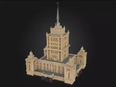 Majestic Tower Grand Architectural Landmark 3D model
