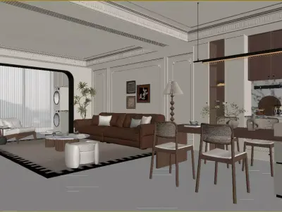 FrenchRetroStyle 3D model