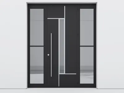 Aluminium door 243 3D model