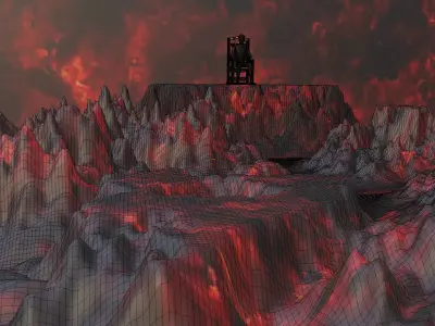 Hell - Devil House Low-poly 3D model